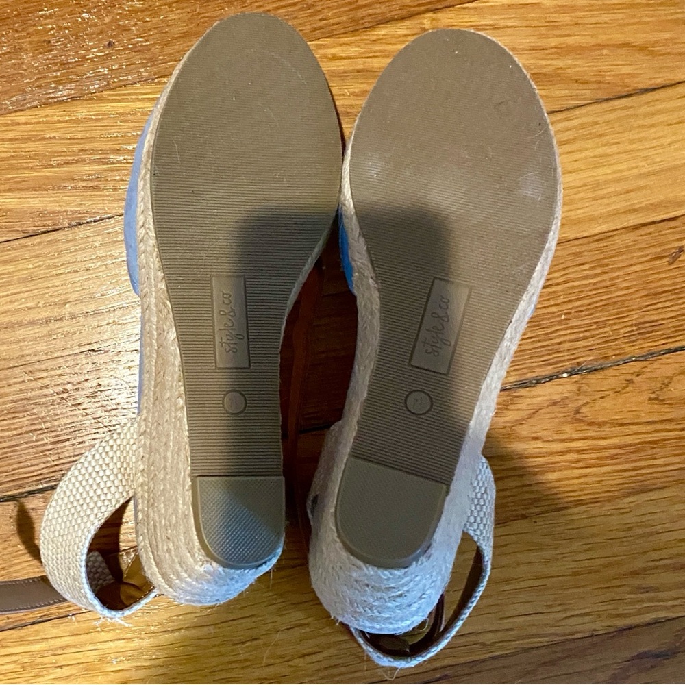 Style & Co Mailena Sky Blue Espadrilles // sz 7.5 - Picture 4 of 6